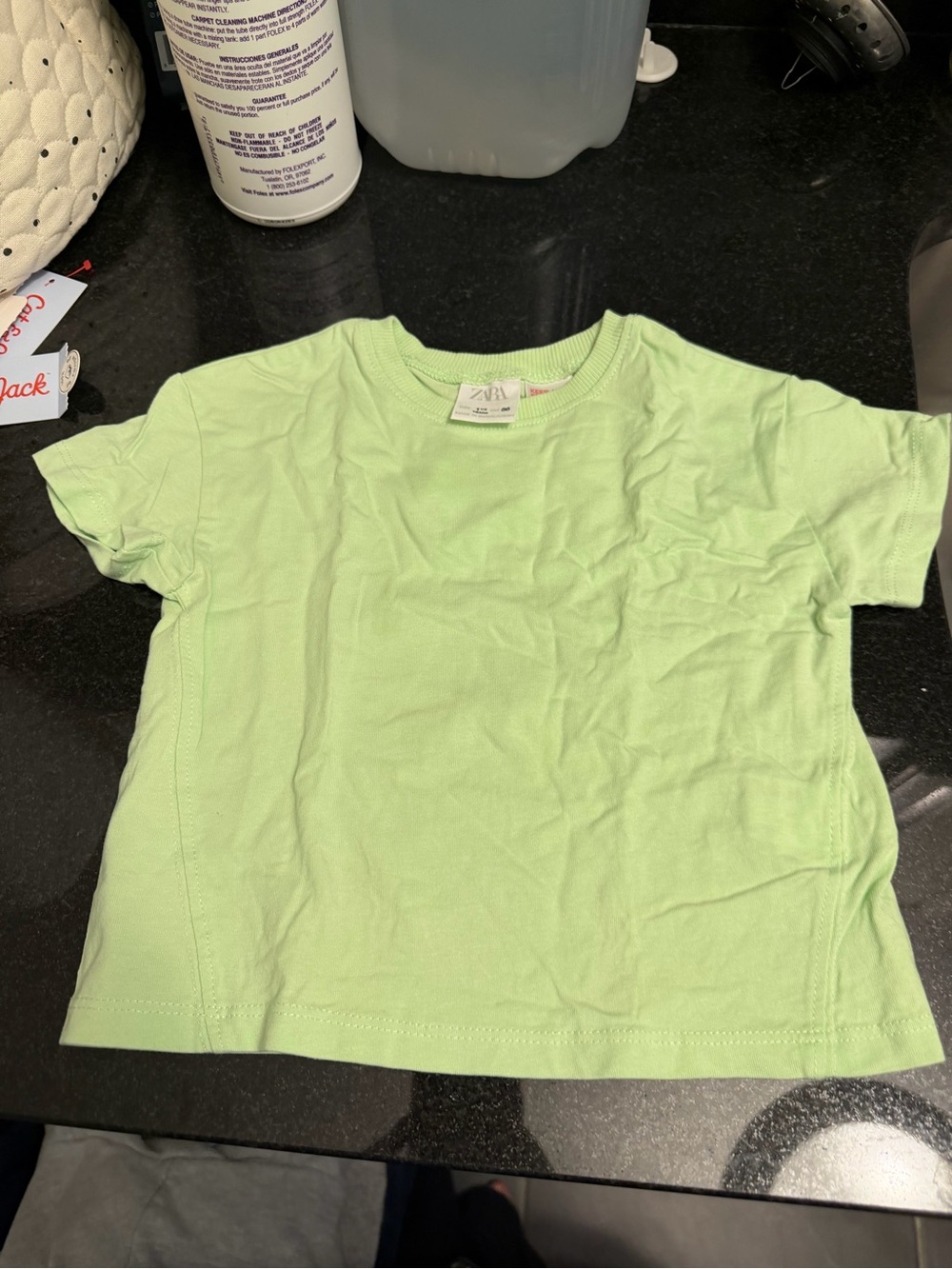ZARA Mint Green Short-Sleeve Crew Tee